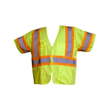 ANSI Class 3 Deluxe Solid Vest - Lime